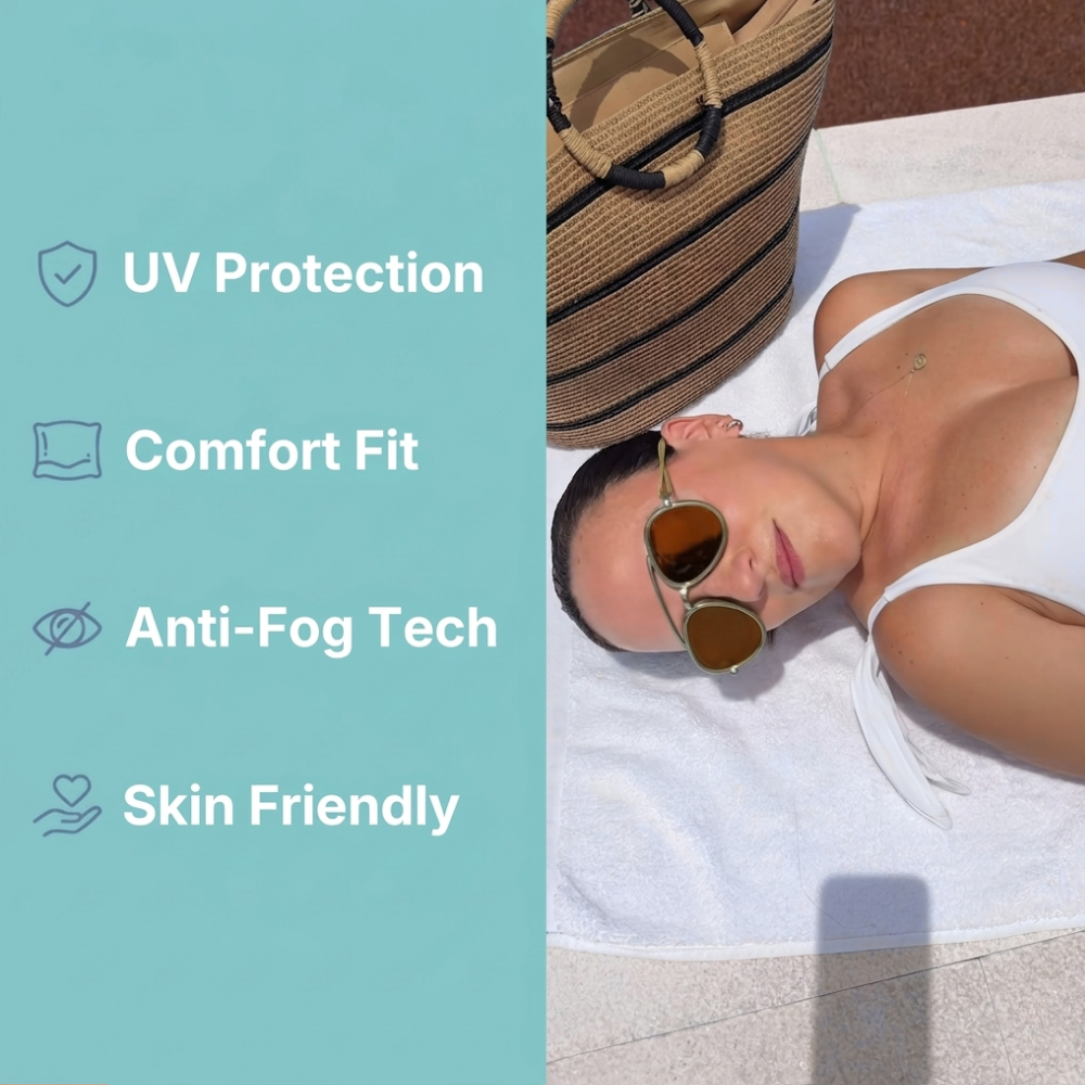 Aqua Sunset Sunglass Goggles