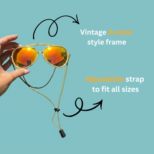 Aqua Sunset Sunglass Goggles